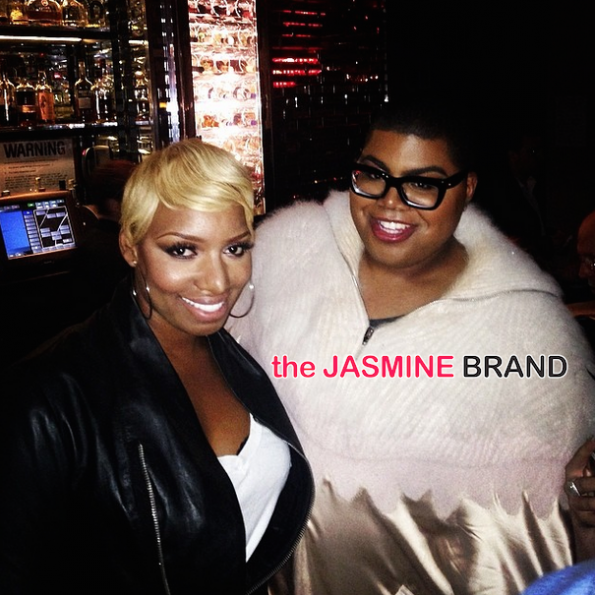ej johnson-poses with nene leakes-the jasmine brand