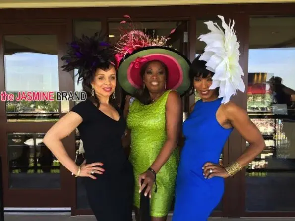 star jones-angela bassett-kentucky derby 2014-the jasmine brand