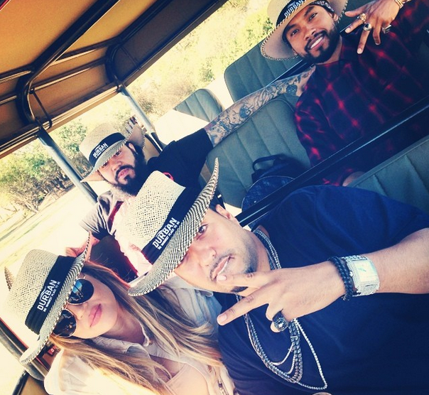 [Photos] Khloe Kardashian, French Montana & Miguel Visit South Africa