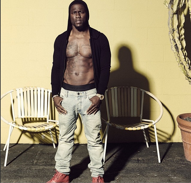 [Photos] A Chest Naked Kevin Hart Shows Off His Gym Results For Fans