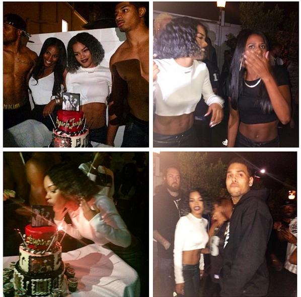 Tisha Campbell, Chris Brown & Lil Mama Attend Teyana Taylor’s Listening Party