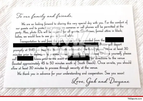 wedding invitation gabrielle union the jasmine brand