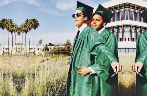 Friend, CJ at graduation 