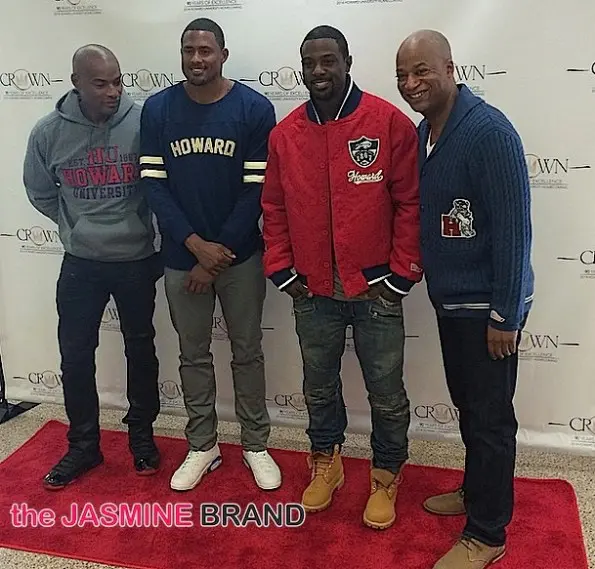 Tyson Beckford-Lance Gross-celebrities-howard homecoming 2014-the jasmine brand