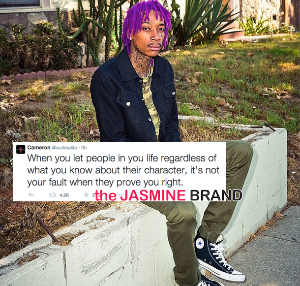 Wiz Khalifa Tweets Cryptic Message About Fake Friends & Letting Go
