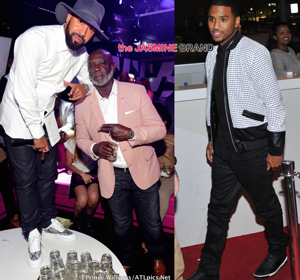 Kenny Burns Celebrates Birthday With Trey Songz, Peter Thomas [Photos]