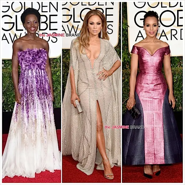 Golden Globe Awards Red Carpet: J.Lo, Lupita Nygon’o, Kerry Washington, Kevin Hart, Chrissy Teigen [Photos]