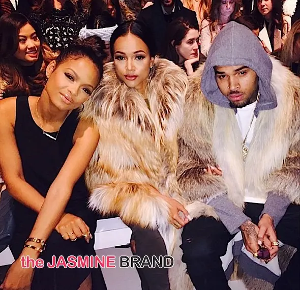 Chris Brown, Karrueche & Christina Milian Spiked-Out At New York Fashion Week [Photos]