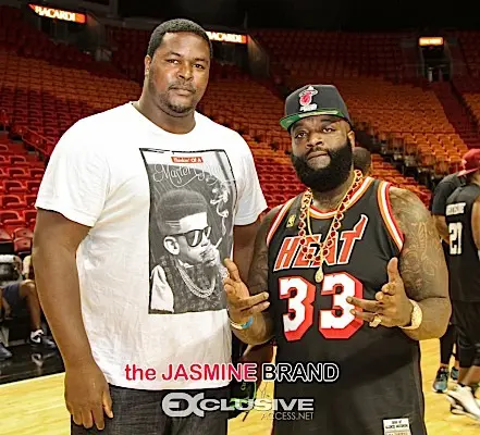 Rick Ross & Bryant Mckinnie Play Coach At 4th Annual Court of Dreams [Photos]