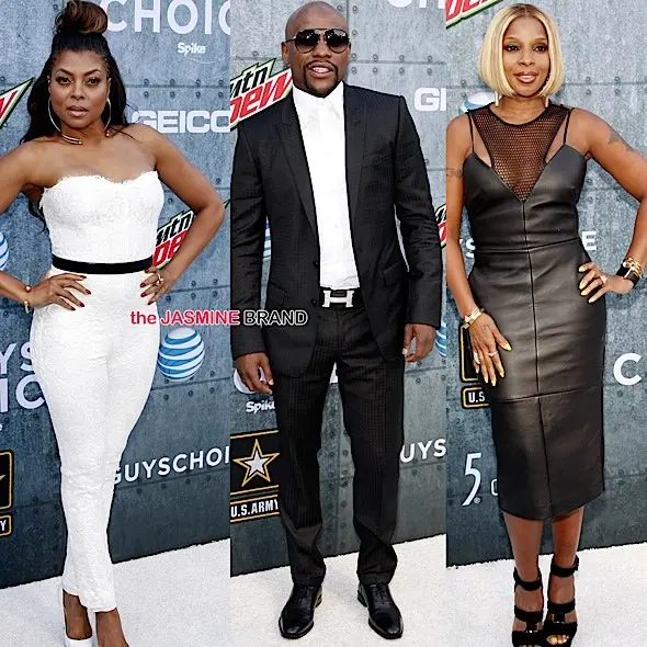 Floyd Mayweather, Taraji P. Henson, Terrence Howard, Mary J. Blige Attend Spike TV’s Guy Choice [Photos]