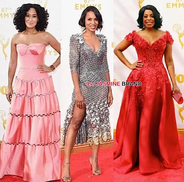 Emmy Awards Red Carpet: Kerry Washington, Anthony Anderson, Tracee Ellis Ross, Niecy Nash, Viola Davis, Queen Latifah & More! [Photos]
