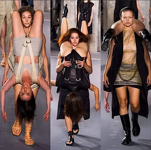 Rick Owens Makes Strong Case For Human Backpacks??!! See His Paris Runway Show!