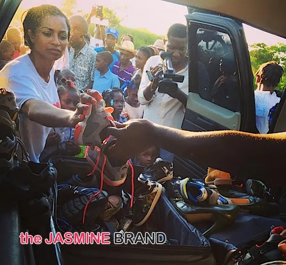 Reality Star Karlie Redd Gives Back to Haiti [Photos]
