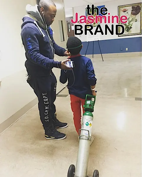 Omar Epps’ Son Released From Hospital, After Being In ICU on Oxygen Tank [Photos]