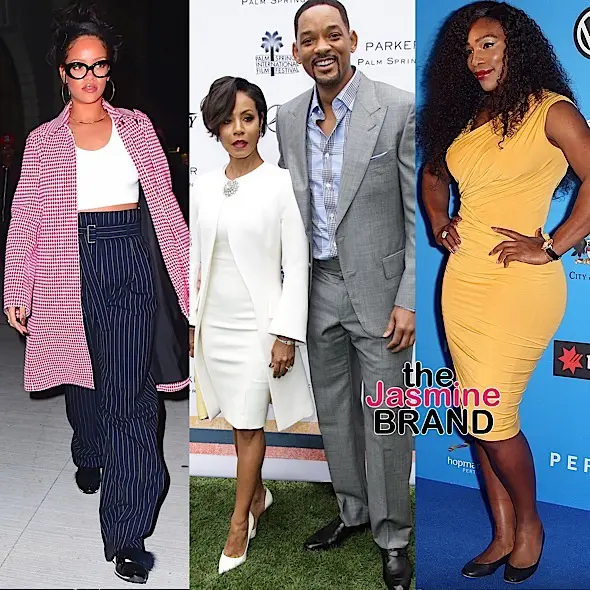 Will Smith & Wife Jada Hit Palm Springs Fest, Rihanna Dines @ Nobu, Serena Williams Takes Hopman Cup + YG, Claudia Jordan, Tameka Raymond