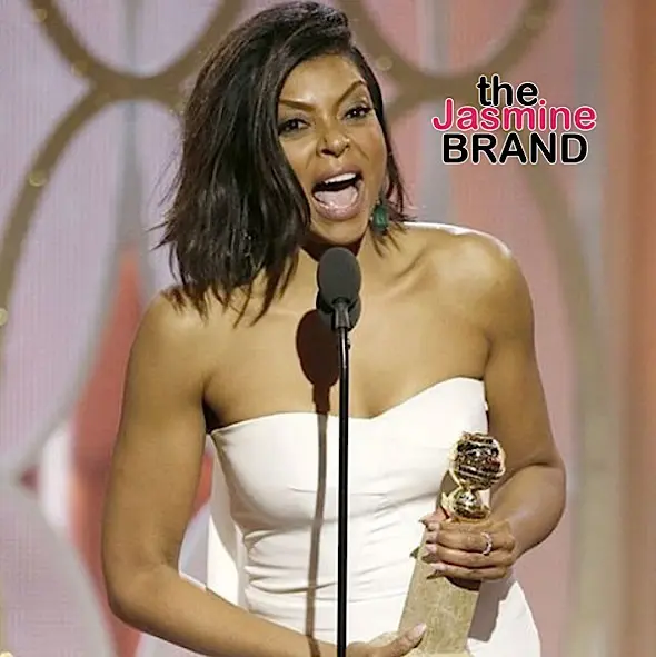 Taraji P. Henson Hands Out Cookies At Golden Globes + Her Hilarious Reaction to Being Wrapped [VIDEO]
