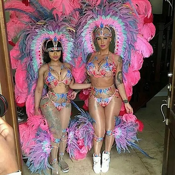 Amber Rose & Blac Chyna Invade Trinidad’s Carnival [Photo]