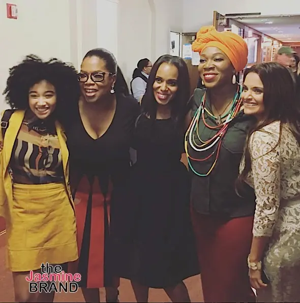 Kerry Washington, India Arie, Amandla Stenberg Spotted at Oprah’s Super Soul Sessions [Photos]