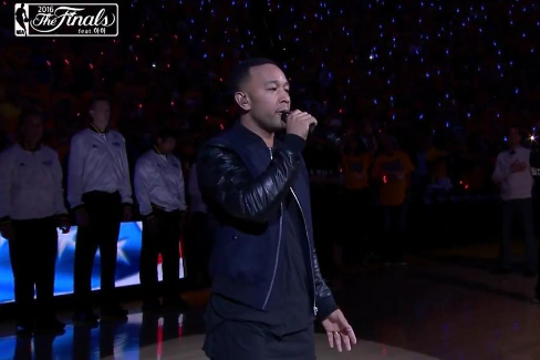 John Legend Performs ‘National Anthem’ At NBA Finals [VIDEO]