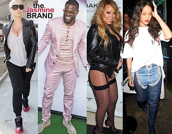 Amber Rose, Kevin Hart, Mariah Carey, Rihanna, Tiny Harris, Kelly Rowland [Spotted. Stalked. Scene.]