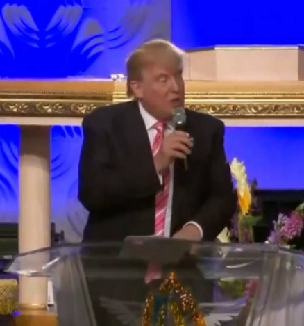 Donald Trump Visits Black Church With Omarosa [VIDEO]