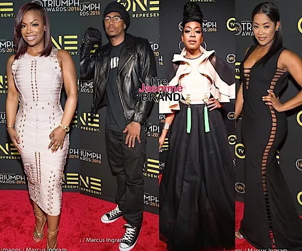 Fantasia, Kandi Burruss, Nick Cannon, V.Bozeman, Lisa Wu, Joe, Eric Benet Attend the 2016 Triumph Awards [Photos]