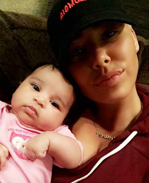 Auntie Muva! Amber Rose Chills With Dream Kardashian [Photos]