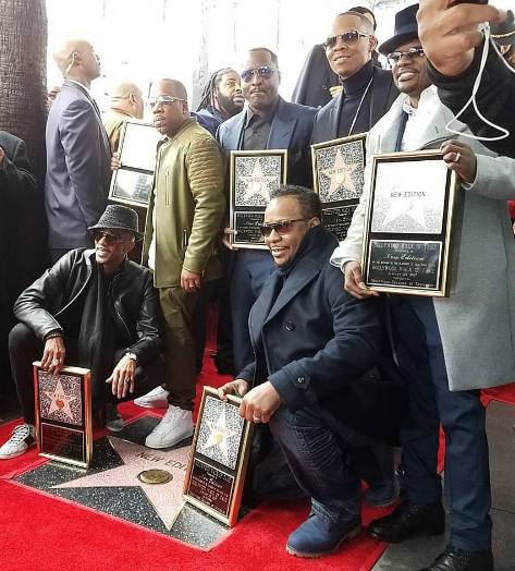 New Edition Receives Hollywood Star [Photos]