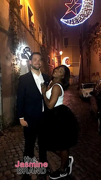 Serena Williams Reveals REAL & Taco Engagement Ring With Fiance [Photos]