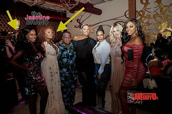 Eva Marcille Films w/ Real Housewives of Atlanta Cast + Kenya Moore, Cynthia Bailey, NeNe Leakes & More Celebrate Kandi Burruss Cover