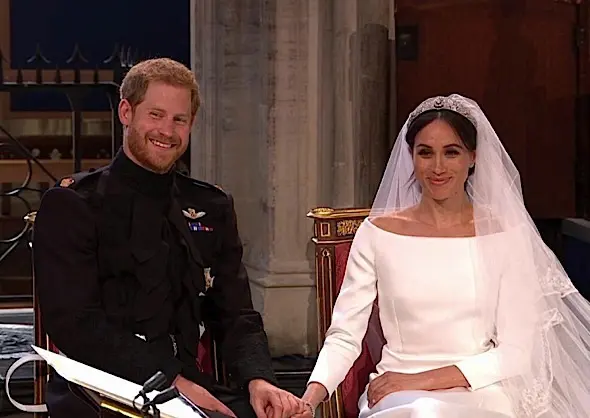 Prince Harry & Meghan Markle Are Married! Oprah, Idris Elba, Elton John Attend [Photos]