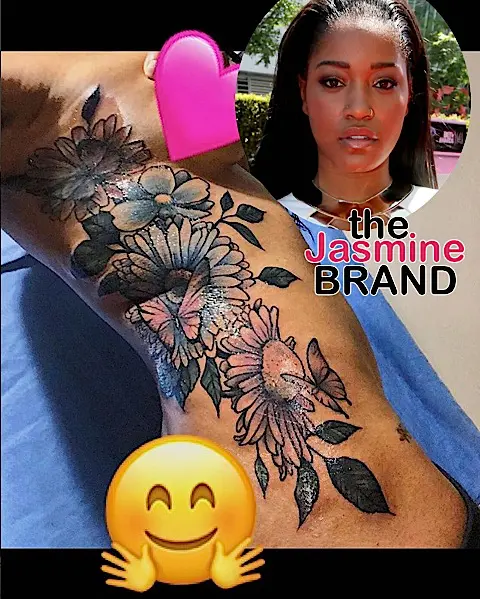 Keke Palmer Gets Half Naked To Show Off New Tattoo