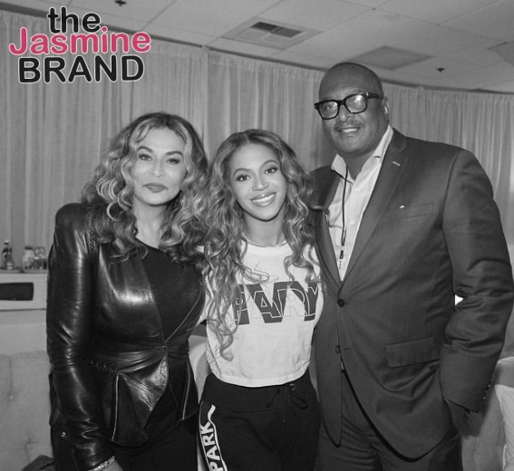 Mathew Knowles Talks Surprise Reunion w/ Beyonce & Ex Wife Tina Lawson Backstage