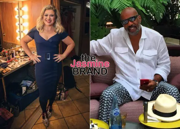 Steve Harvey Says He’s ‘Happy For’ Kelly Clarkson After She Replaced Him,  Jokes That He Doesn’t Watch Her Show: I Ain’t That Happy