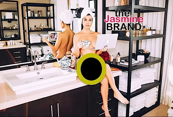 Kourtney Kardashian Poses Naked W/ Laptop [Photo]