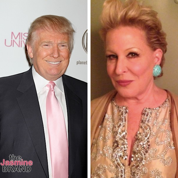 President Trump Blasts ‘Washed Up Psycho Bette Midler’ After She Claimed He Said ‘Republicans Are Dumbest Group Of Voters In The Country”