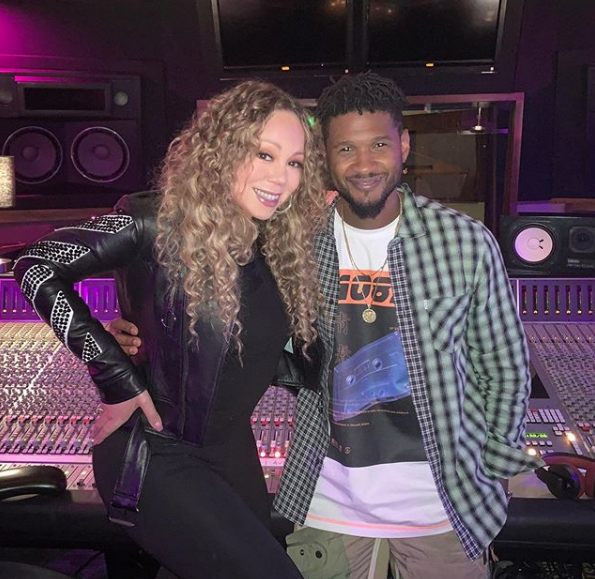 Mariah Carey Spotted In The Studio With Usher