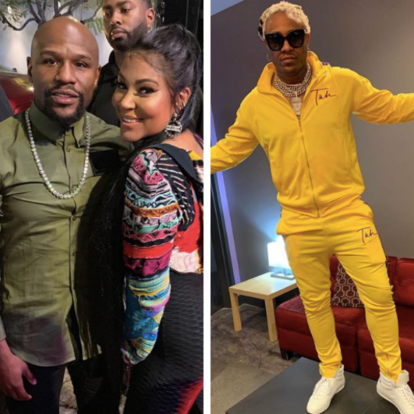 Love & Hip Hop’s Lyrica Anderson Poses W/ Floyd Mayweather, Estranged Husband A1 Responds: ‘I’m So Happy For Y’all’