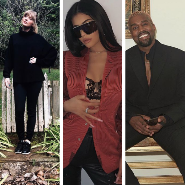 Taylor Swift Tops Highest Paid List Of Celebs w/ $185 Million, Kylie Jenner & Kanye Land #2 & #3 Spot