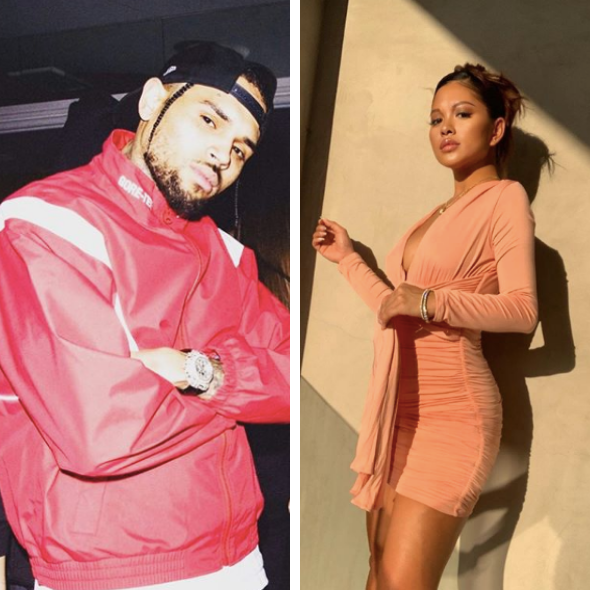 Chris Brown’s Rumored Baby Mama Ammika Harris Posts Flat Stomach, Amidst Reports She’s Pregnant W/ His Child