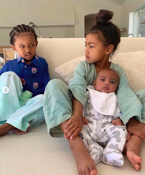 Siblings North & Saint West Side Eye Each Other As Kim Kardashian Jokes: It Was Going So Good!