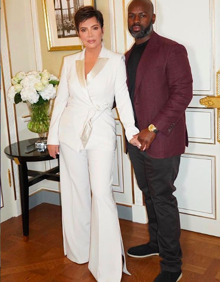 Kris Jenner & Boyfriend Corey Gamble Pose In Paris [Photos]