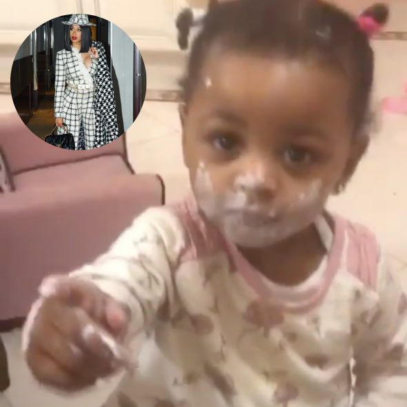 Cardi B Shares Hilarious Video Of Daughter Kulture Getting Into Diaper Rash Cream