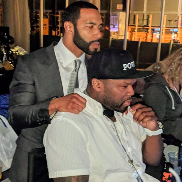 Omari Hardwick Kisses 50 Cent On The Cheek, Responds To Fan Who Suggests They’re Gay: I Should Bust You In Your F***ing Nose!