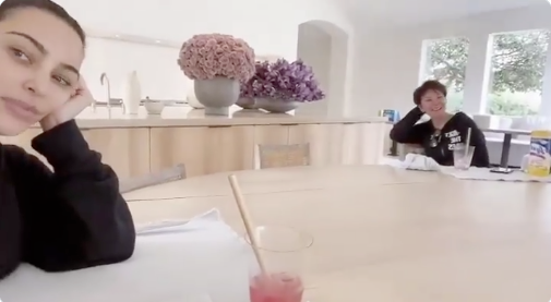 Kim Kardashian Allows Mom Kris Jenner To Come Inside Her Home Amidst Quarantine: We’re Sitting 6 Feet Apart! [VIDEO]