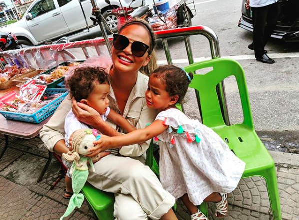 Chrissy Teigen’s Kids Write Her Hilarious Notes After She Removes Breast Implants: Bye Boobies!