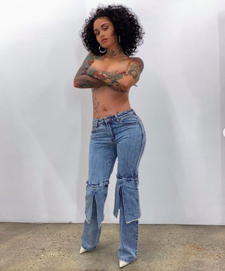 Kehlani Shares Spicy Topless Photo, Shows Off Her Figure