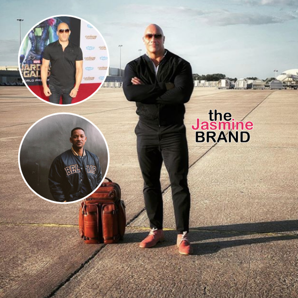 Dwayne ‘The Rock’ Johnson Tops Paid Actor List 2nd Year in A Row, Vin Diesel #5, Will Smith #8