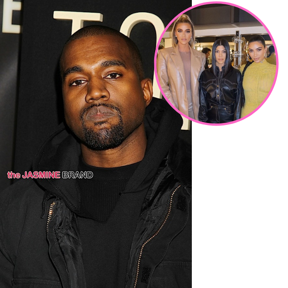 Kanye West Unfollows Kim Kardashian & Her Sisters On Twitter
