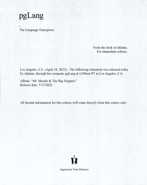 Kendrick Lamar announcement